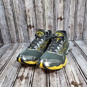 Mizuno Men's Wave Creation 12 Black Yellow Running Jogging Sneakers Size  11